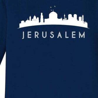Jerusalem Skyline Baby Long Sleeve Bodysuit