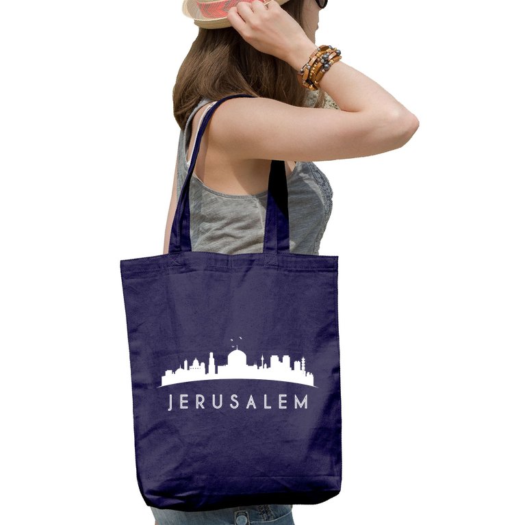 Jerusalem Skyline Tote Bag