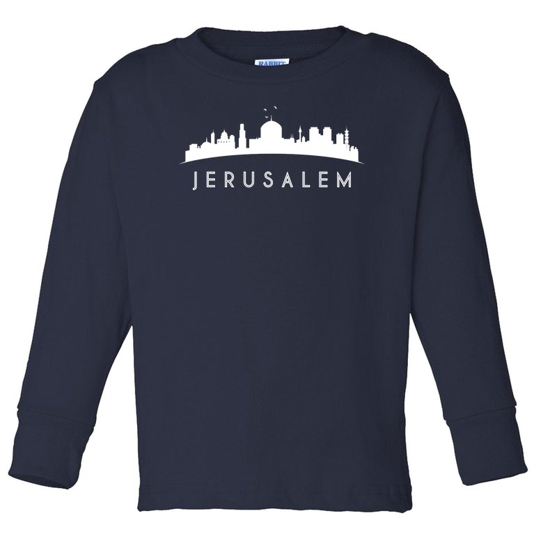 Jerusalem Skyline Toddler Long Sleeve Shirt