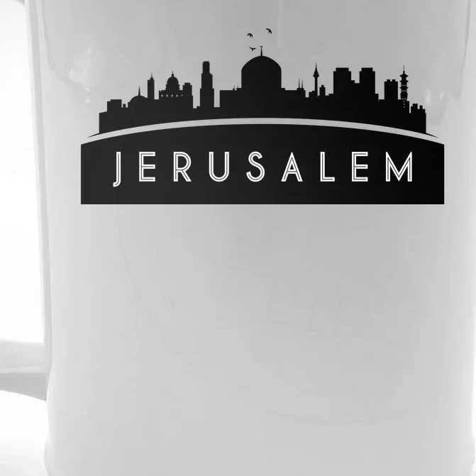 Jerusalem Skyline Front & Back Beer Stein