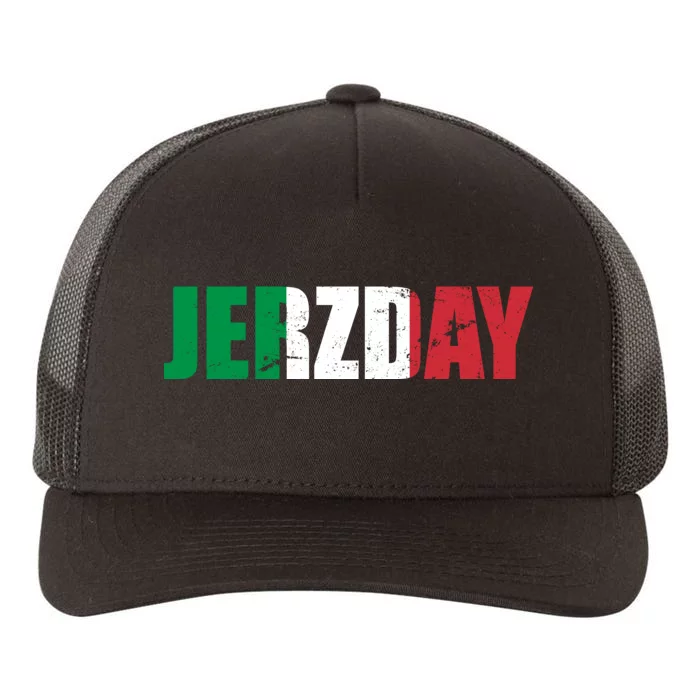 Jerzday Italian Party Logo Yupoong Adult 5-Panel Trucker Hat