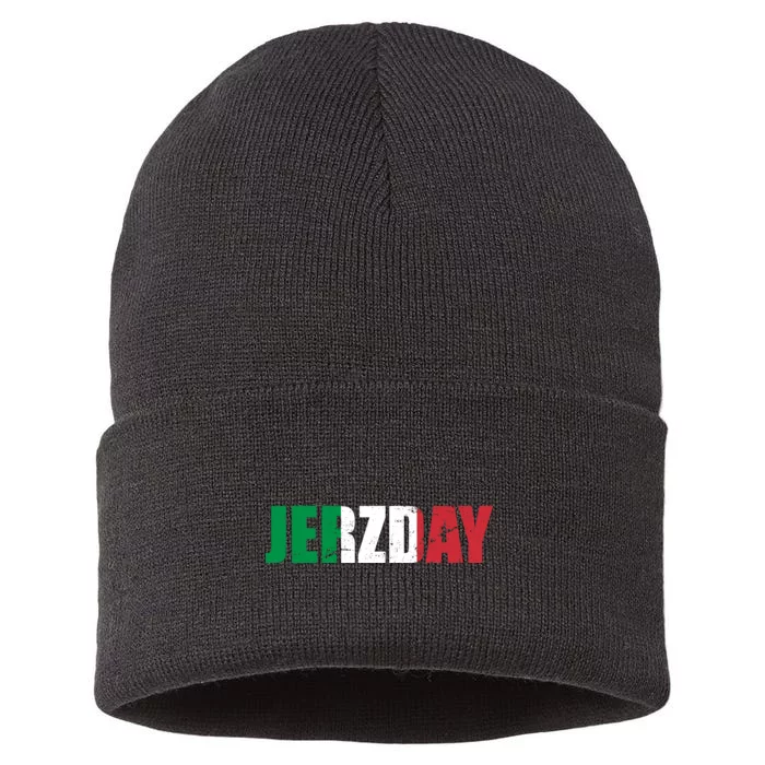 Jerzday Italian Party Logo Sustainable Knit Beanie