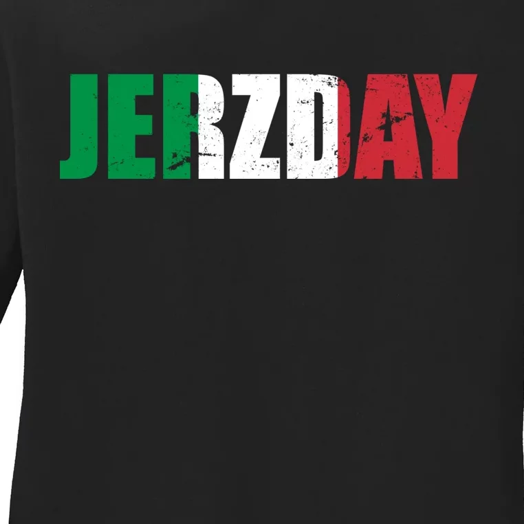 Jerzday Italian Party Logo Ladies Long Sleeve Shirt