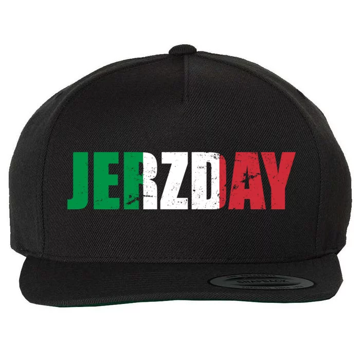 Jerzday Italian Party Logo Wool Snapback Cap