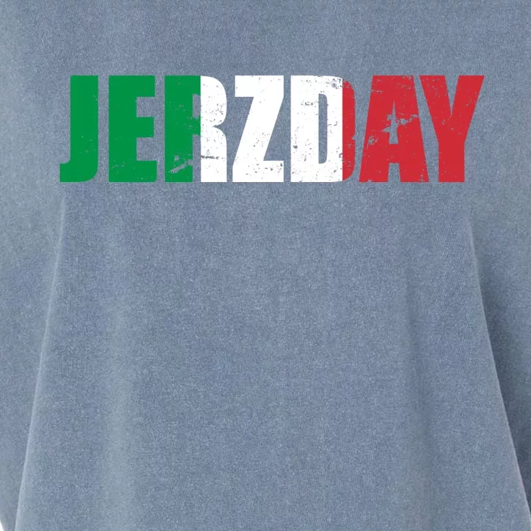 Jerzday Italian Party Logo Garment-Dyed Women's Muscle Tee