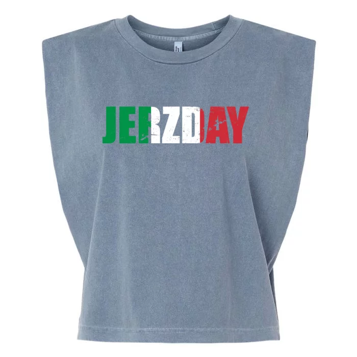 Jerzday Italian Party Logo Garment-Dyed Women's Muscle Tee