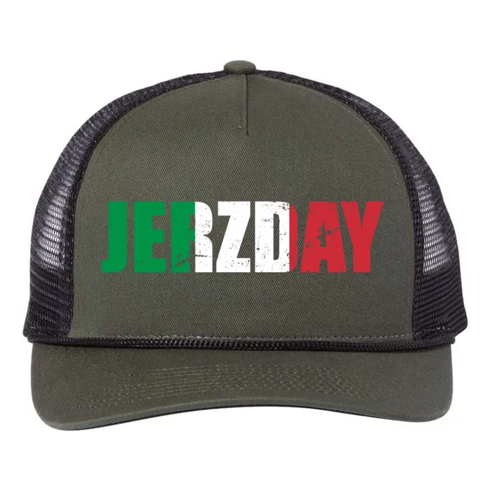 Jerzday Italian Party Logo Retro Rope Trucker Hat Cap