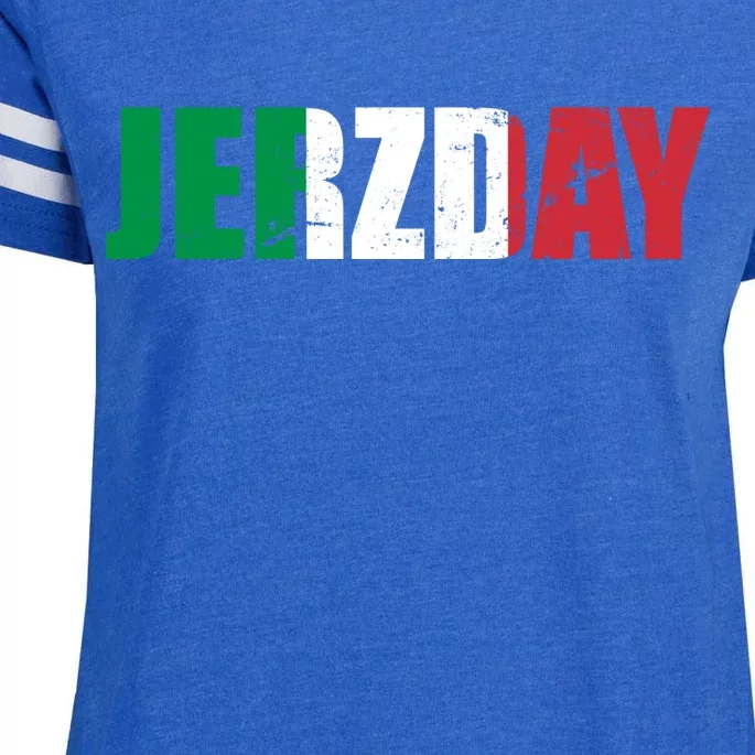 Jerzday Italian Party Logo Enza Ladies Jersey Football T-Shirt