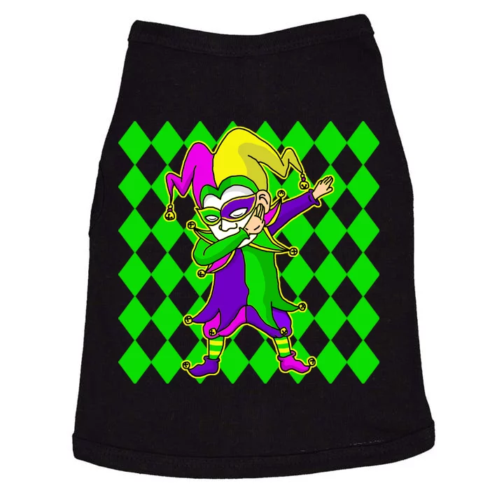 Jester Dabbing Mardi Gras Doggie Tank