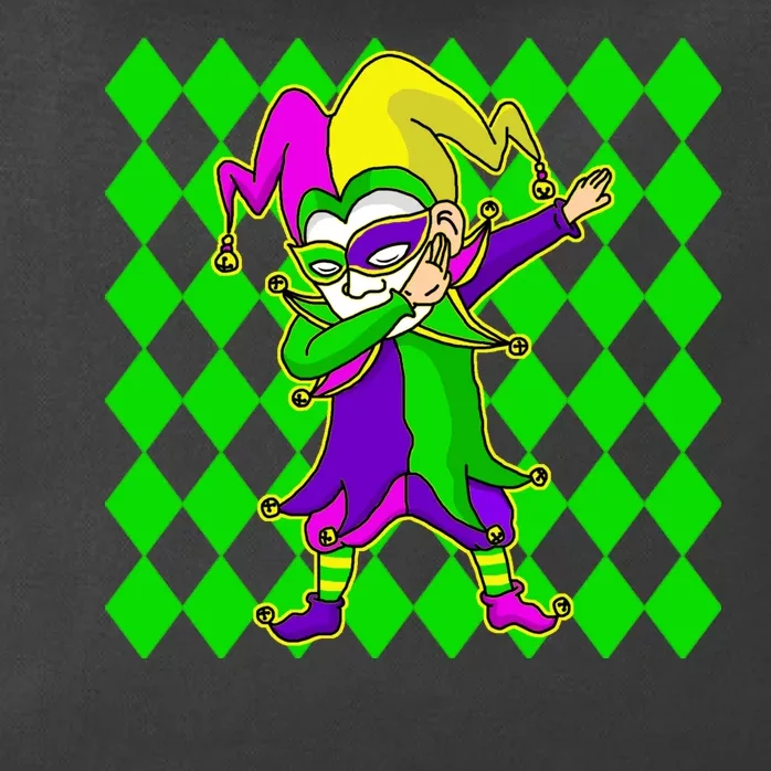 Jester Dabbing Mardi Gras Zip Tote Bag