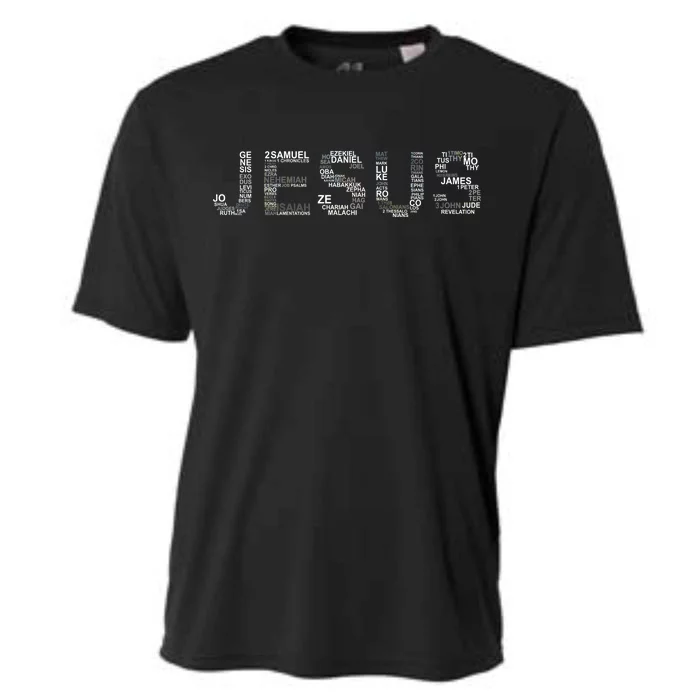 Jesus - Power is in the Name Word Mashup Cooling Performance Crew T-Shirt