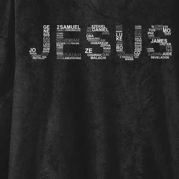 Jesus - Power is in the Name Word Mashup Hooded Wearable Blanket