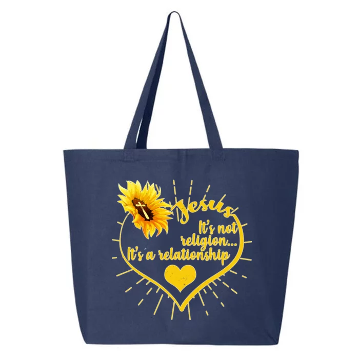 Jesus  It's Not Religion It's A Relationship 25L Jumbo Tote