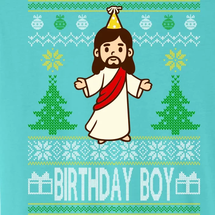 Jesus Birthday Boy Ugly Christmas ChromaSoft Performance T-Shirt