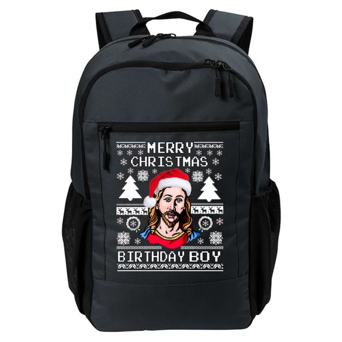 Jesus Birthday Ugly Christmas Sweater Daily Commute Backpack