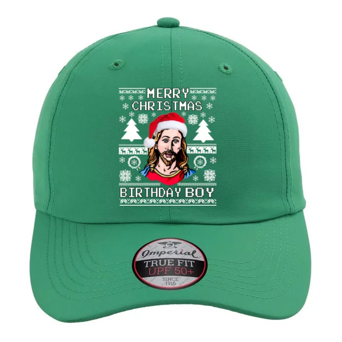 Jesus Birthday Ugly Christmas Sweater The Original Performance Cap