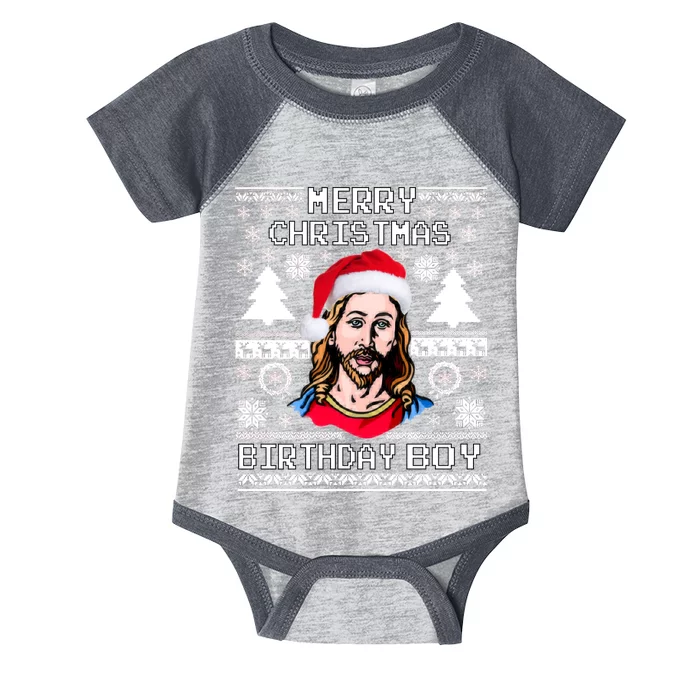 Jesus Birthday Ugly Christmas Sweater Infant Baby Jersey Bodysuit