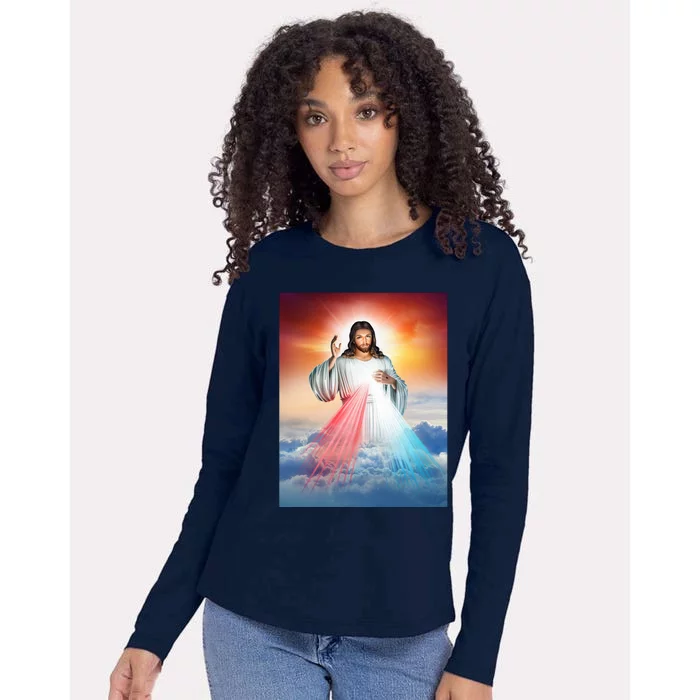 Jesus Christ Womens Cotton Relaxed Long Sleeve T-Shirt