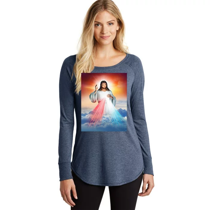 Jesus Christ Women's Perfect Tri Tunic Long Sleeve Shirt