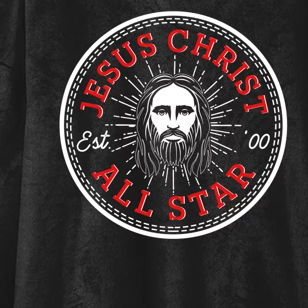 Jesus Christ All Star Est 00 Converse Hooded Wearable Blanket