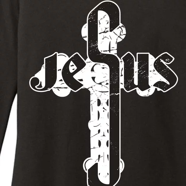 Jesus Christ Cross Faith Womens CVC Long Sleeve Shirt