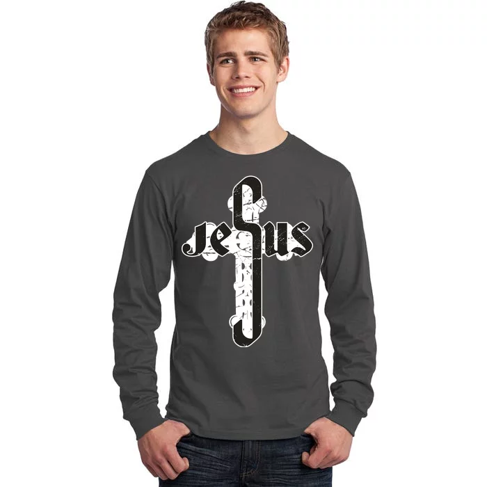 Jesus Christ Cross Faith Tall Long Sleeve T-Shirt