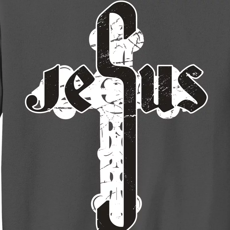 Jesus Christ Cross Faith Tall Sweatshirt