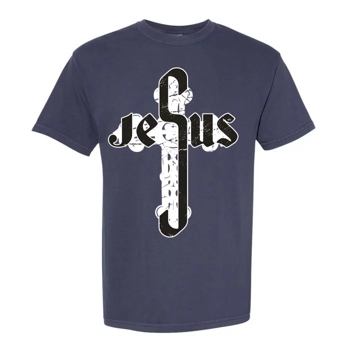 Jesus Christ Cross Faith Garment-Dyed Heavyweight T-Shirt