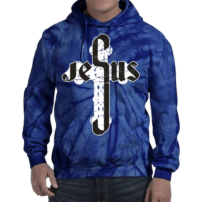 Jesus Christ Cross Faith Tie Dye Hoodie