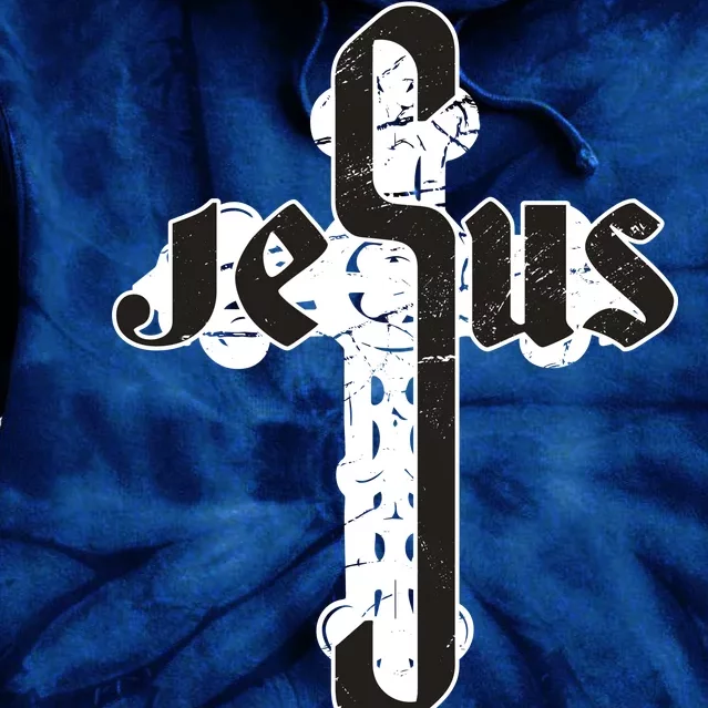 Jesus Christ Cross Faith Tie Dye Hoodie