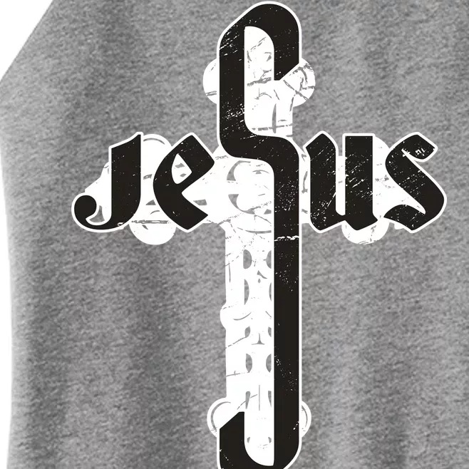 Jesus Christ Cross Faith Women’s Perfect Tri Rocker Tank