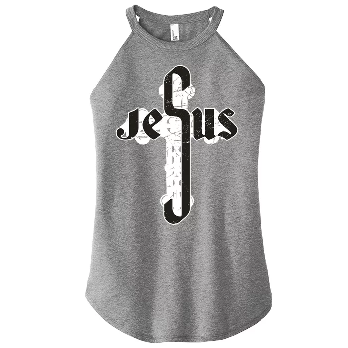 Jesus Christ Cross Faith Women’s Perfect Tri Rocker Tank