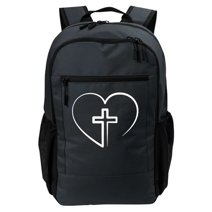 Jesus Christ Cross Heart Daily Commute Backpack