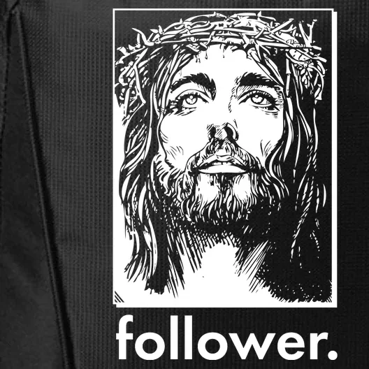 Jesus Christ Portrait Follower City Backpack