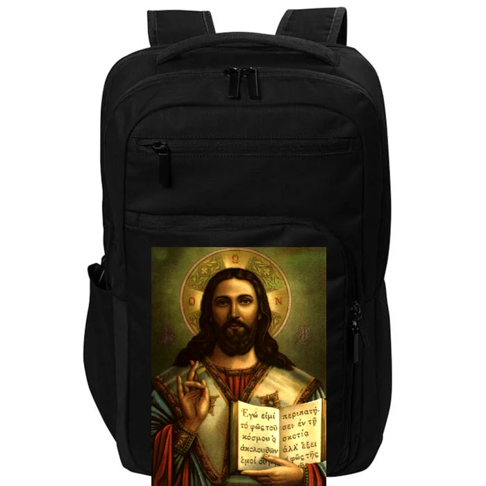 Jesus Christ Religious Photo Impact Tech Backpack