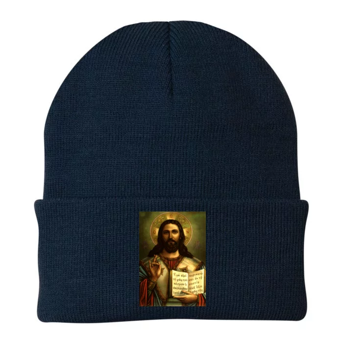 Jesus Christ Religious Photo Knit Cap Winter Beanie