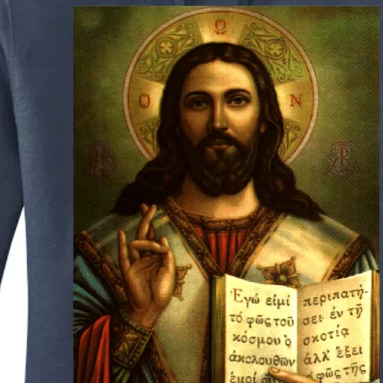 Jesus Christ Religious Photo Women's Pullover Hoodie