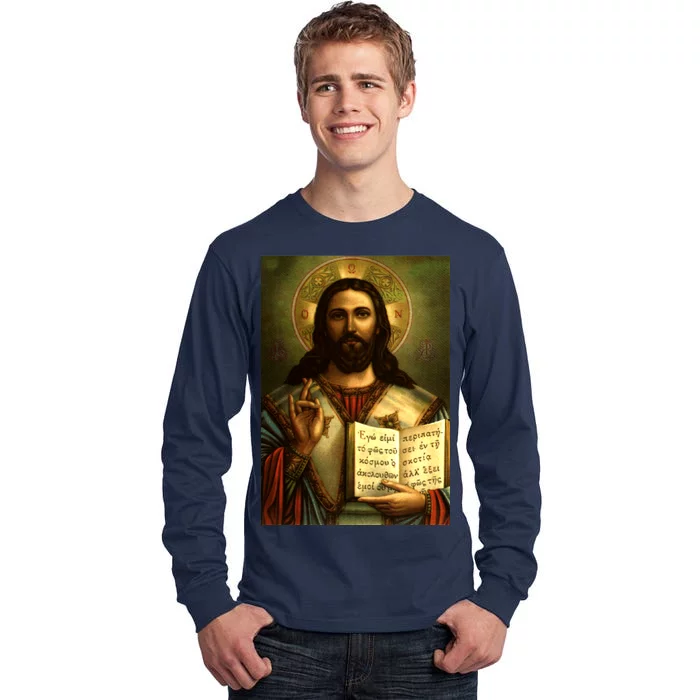 Jesus Christ Religious Photo Tall Long Sleeve T-Shirt