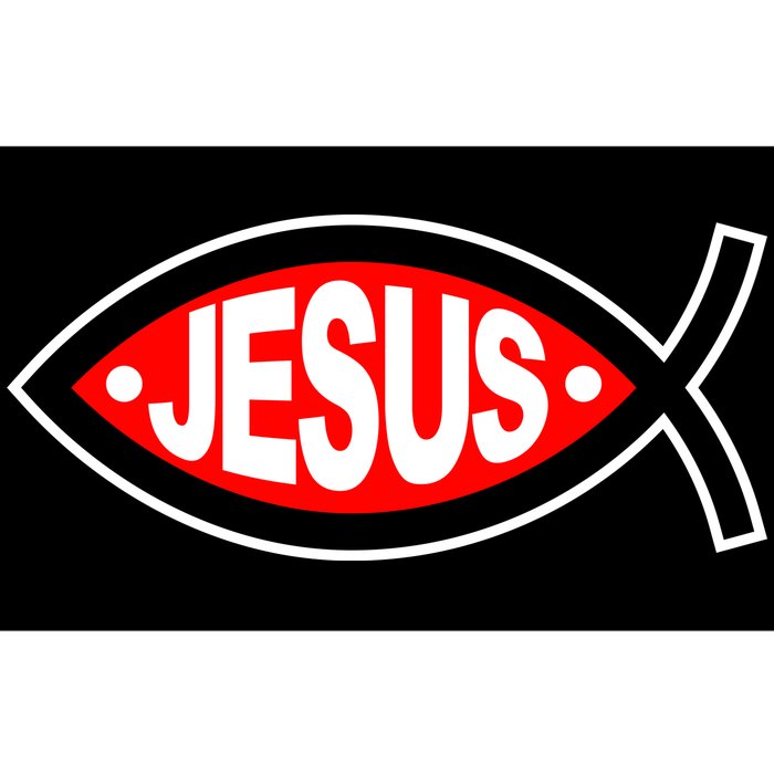 Jesus Christian Fish Symbol Bumper Sticker