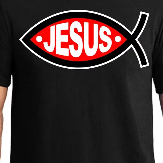 Jesus Christian Fish Symbol Pajama Set