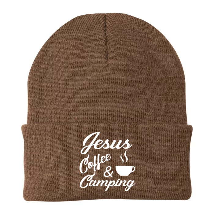 Jesus Coffee And Camping Knit Cap Winter Beanie