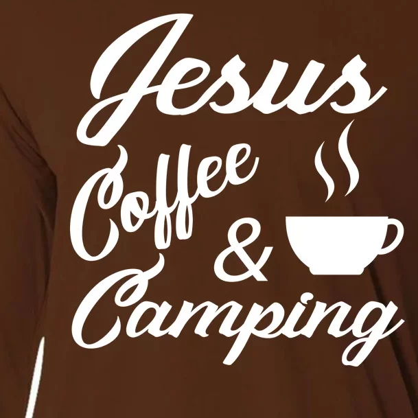 Jesus Coffee And Camping Cooling Performance Long Sleeve Crew