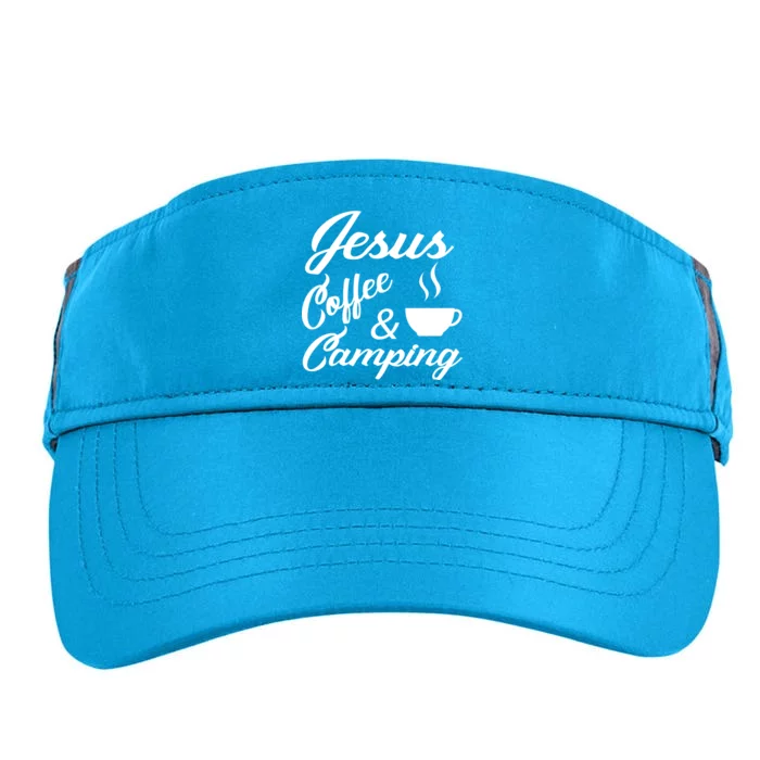 Jesus Coffee And Camping Adult Drive Performance Visor