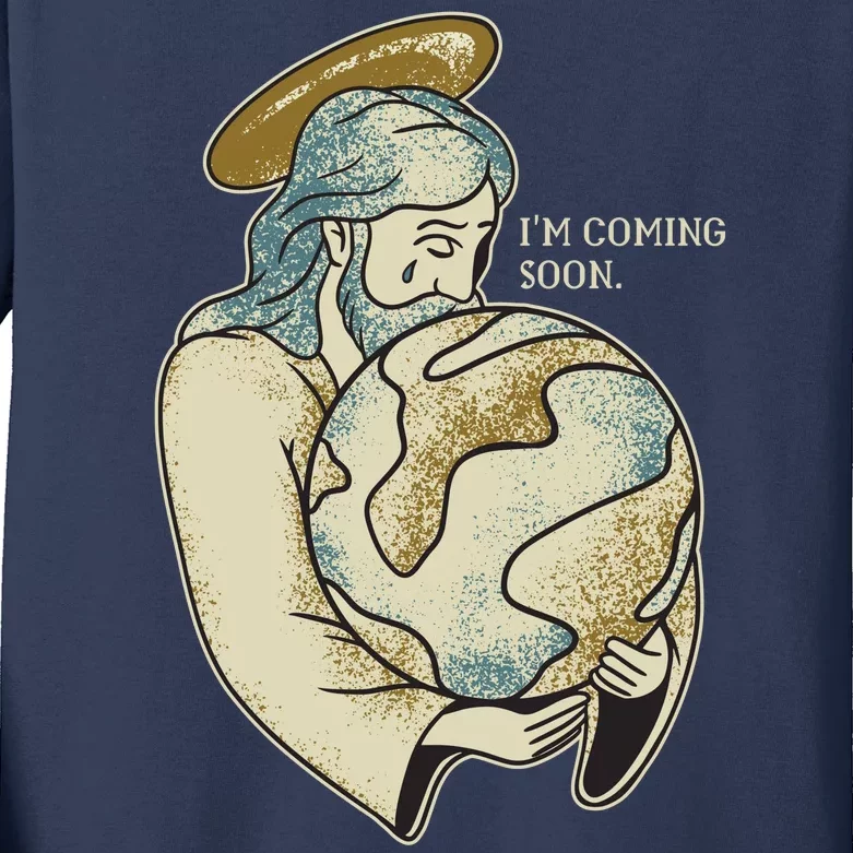 Jesus Coming Soon Kids Long Sleeve Shirt