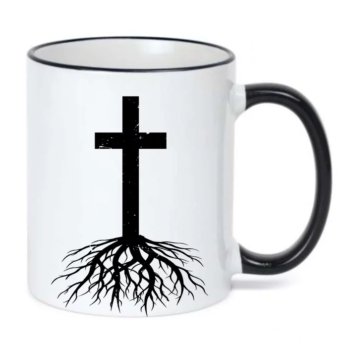 Jesus Cross Root Black Color Changing Mug