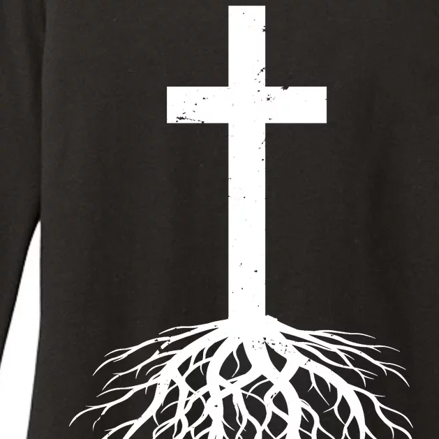 Jesus Cross Root Womens CVC Long Sleeve Shirt