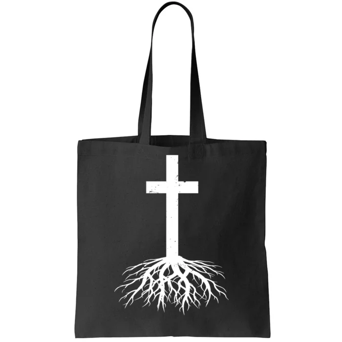 Jesus Cross Root Tote Bag