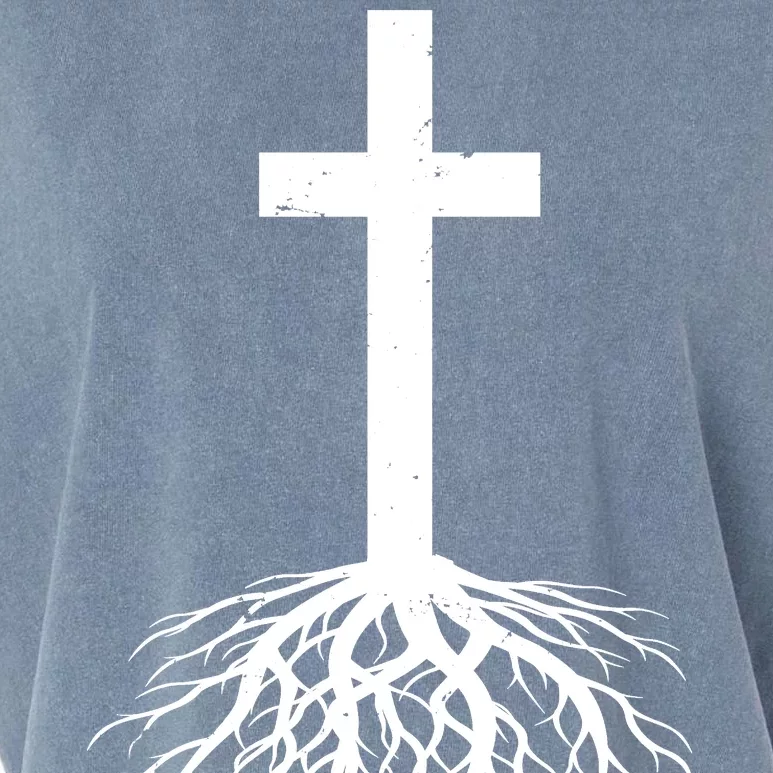 Jesus Cross Root Garment-Dyed Women's Muscle Tee