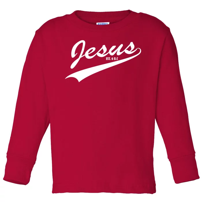 Jesus Est Toddler Long Sleeve Shirt