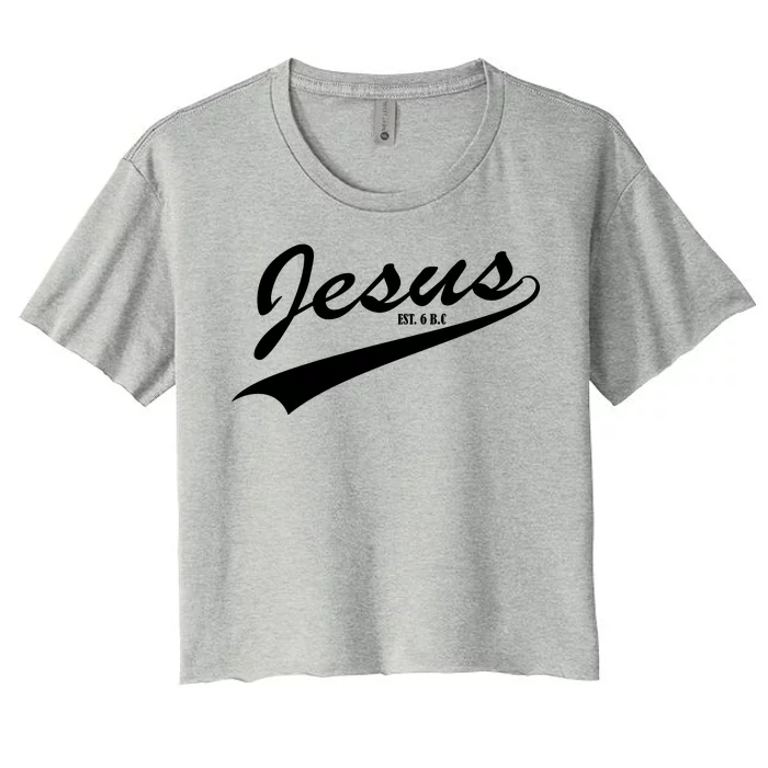 Jesus Est Women's Crop Top Tee